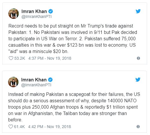Trending Imran Khan Donald Trump