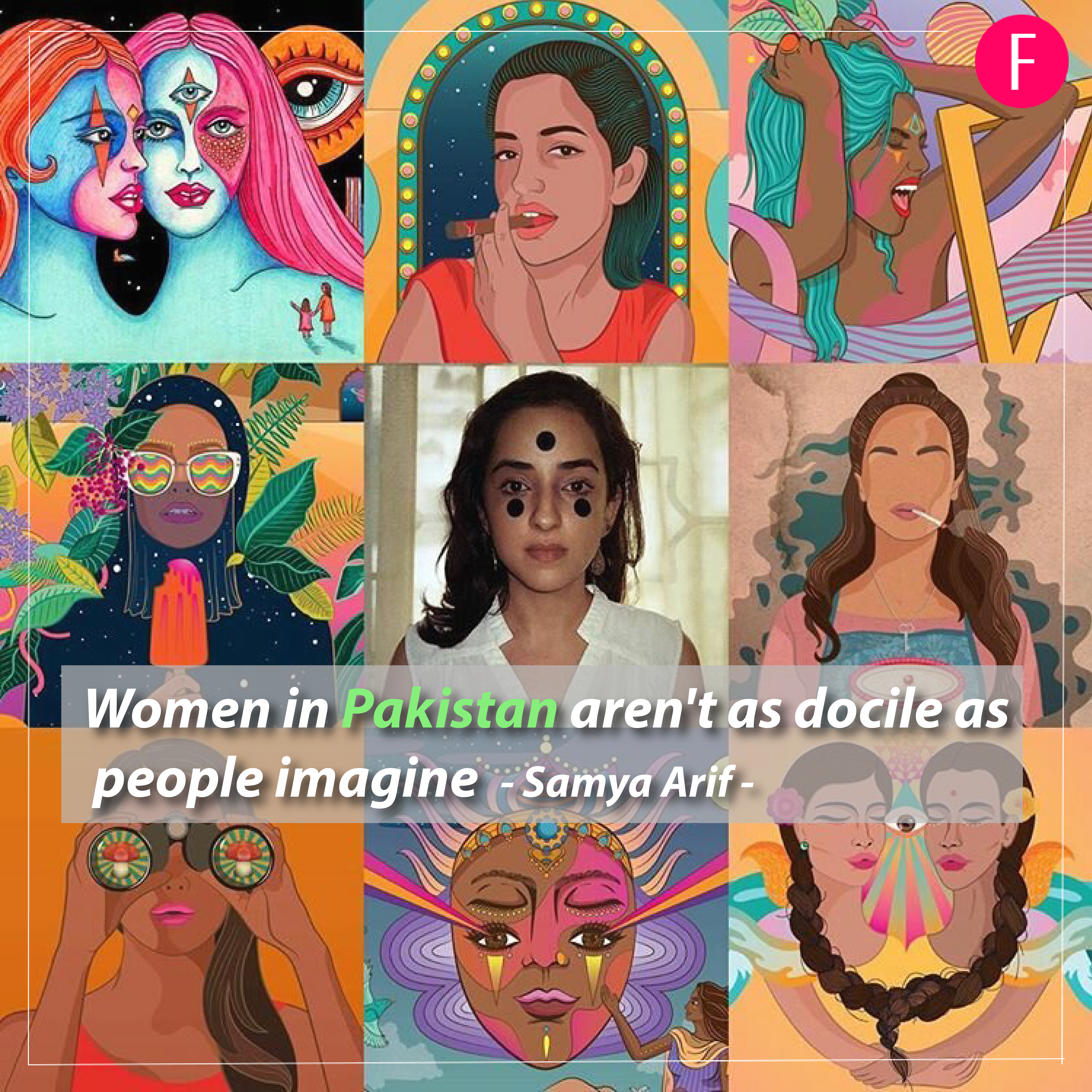 Samya Arif, Graphic designer, Pakistani illustrator