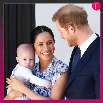 baby Archie, Harry & Meghan with baby