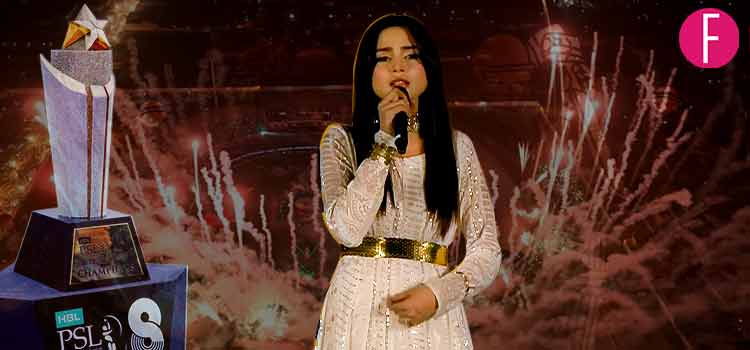 PSL Opening ceremony, Aima Baig, PSL Tophy